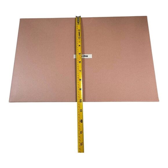 Miu Miu Designer Cloths Box Scarf Blanket Purse Gift 16x10x3 Pink  Empty Flat - Picture 5 of 10